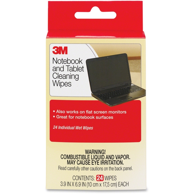 3M Notebook Screen Cleaning Wipes 24 wipes/pk from Am-Dig