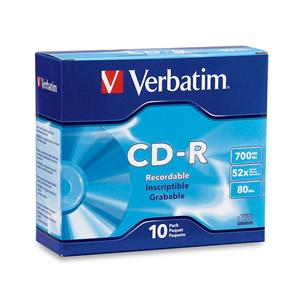 You may also be interested in the Verbatim 95252 CD-R 700MB 52X White IJP 100pk.