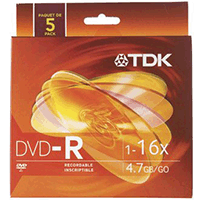 You may also be interested in the TDK Dual Layer DVD+R 8X Cakebox.