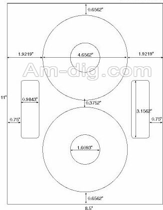 Klone 60300 CD/DVD Labels for Neato  - 400 PACK