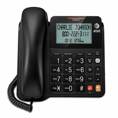 ATT CL2940: Phone, Corded, 1 Handset, Black 