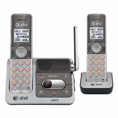 ATT CL82201: Silver/Grey Cordless Phone 2 Handsets