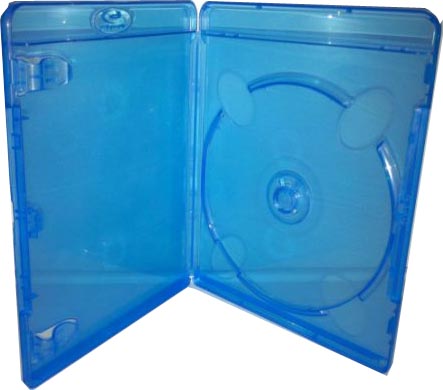 Blu-Ray Case - Light Blue Single 10mm With Clips