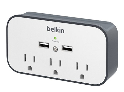 Belkin BSV300TTCW Surge 3-Outlet Wall Mount Plug
