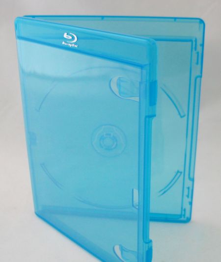 Blu-Ray Case - Light Blue Single 11mm With Clips