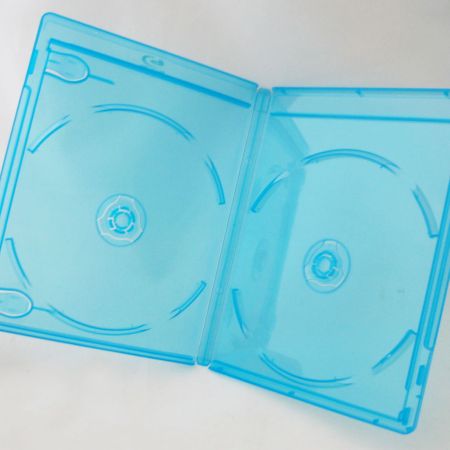 Blu-Ray Case - Light Blue Double 11mm With Clips