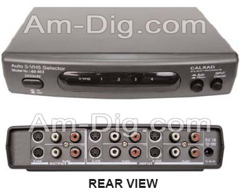 Calrad 40-803: SVHS Video And Stereo Audio Switche