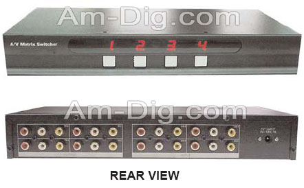 Calrad 40-830M  A/V Composite Matrix Switch