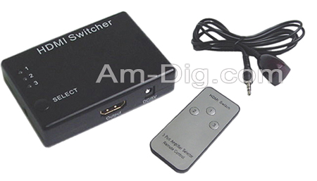 Calrad 40-992: 3 X 1 HDMI Switcher w/ Remote