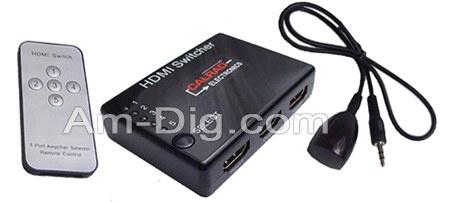Calrad 40-993: 5 X 1 HDMI Switcher w/ Remote