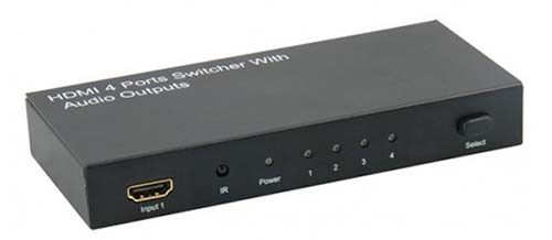 Calrad 40-998: 4 x 1 HDMI Switcher 3D 1080P