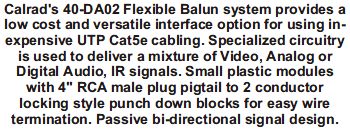 Calrad 40-DA02 Passive Balanced Signal Converter