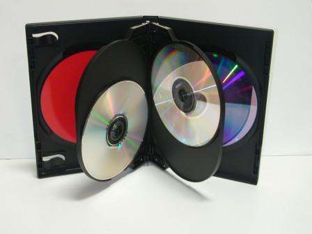 DVD Case - Black Six Disc Holder - 21mm