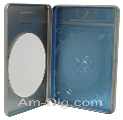 Tin DVD/CD Case Rectangular with Window and Indent