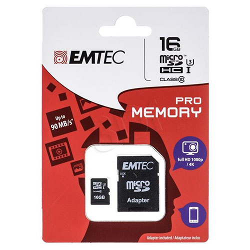 EMTEC ECMSDM16GHC10PR Micro Sdhc 16GB Class 10 Pro