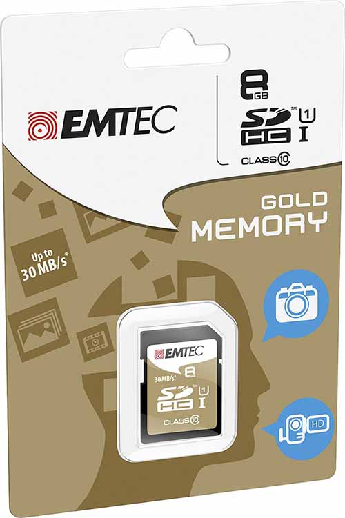 EMTEC ECMSD8GHC10: SDHC Card 8GB Class-10 