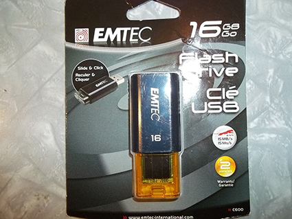 EMTEC EKMMD16GC600: 16GB Flash Drive C600 USB 2.0