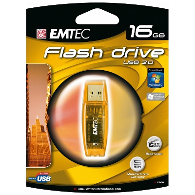 EMTEC EKMMD16GC400 Flash Drive 16GB C400 Orange