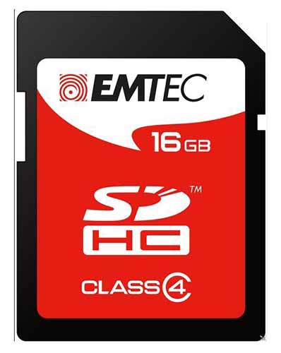 EMTEC ECMSD16GHC4: SDHC Memory Card 16GB Class-4