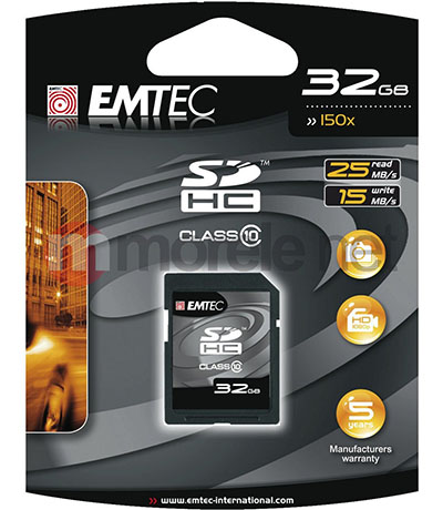 EMTEC EKMSD32G150XHC SDHC Card 32GB Class 10 150X
