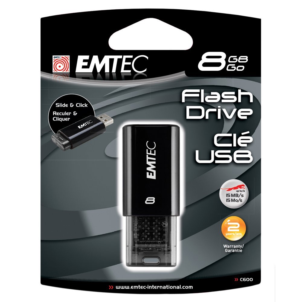 EMTEC EKMMD8GC600 Flash Drive 8GB C600 USB 2.0