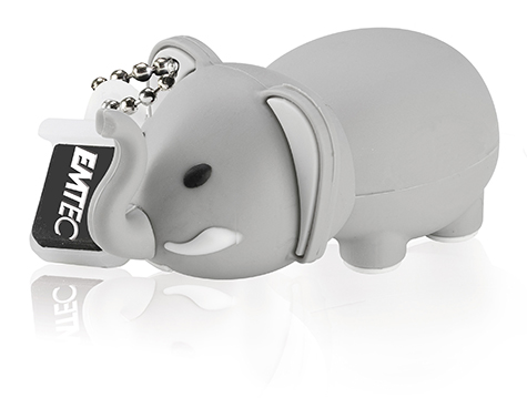 EMTEC EKMMD8GM323: 8GB Elephant Flash Drive