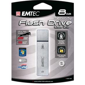 EMTEC EKMMD8GS530AES: 8GB Flash Drive AES Encrypt 