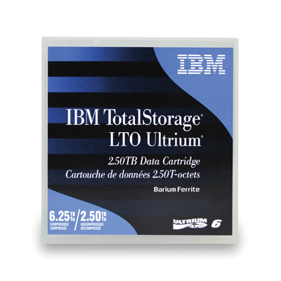 IBM 00V7590L LTO Ultrium-6 2.5TB/6.25TB BARIUM FERRITE (BaFe) Labeled from Am-Dig