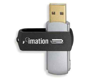 Imation 276050: Swivel Flash Drive, USB 2.0, 32GB
