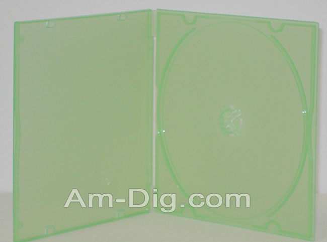 CD Case - Poly MaxiSlim Colors - Green Single