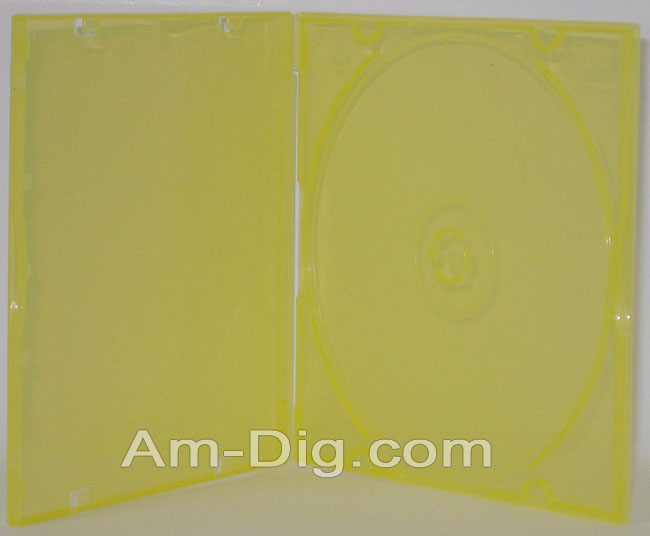 CD Case - Poly MaxiSlim Colors - Yellow Single from Am-Dig