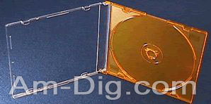 CD Jewel Case - MaxiSlim Colors - Orange Single from Am-Dig