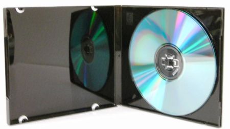 CD Jewel Case Black Poly M-Lock Single w/ Sleeve