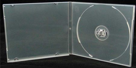 CD Jewel Case Clear Poly M-Lock Single w/ Sleeve