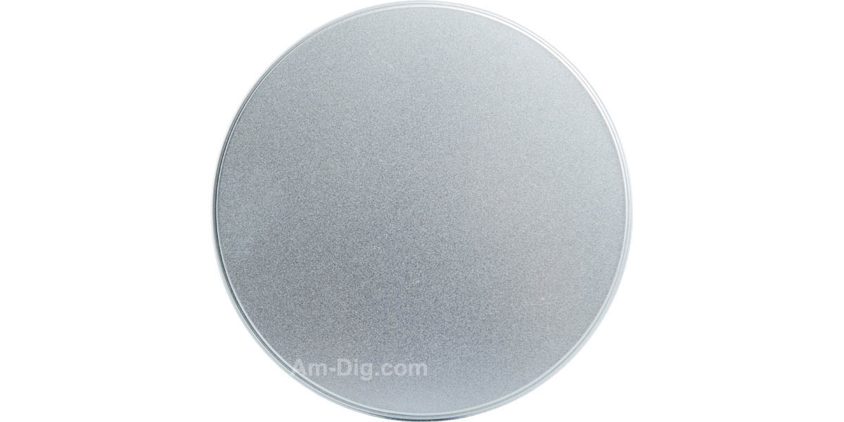 Tin CD/DVD Case Round Shape no Hinge no Window - Front View