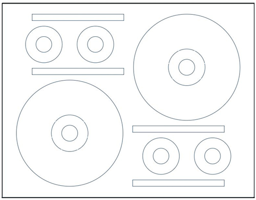 Klone 50800C: 2-UP CD Label Sheets for Stomper 