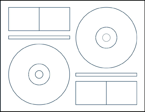 Klone 60000C: 2-UP CD Label Sheets for Memorex 
