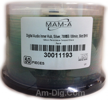 MAM-A 11193: CD-R DA-80 No Logo Top 50-Cakebox