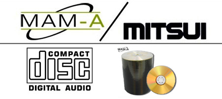 MAM-A 11358: GOLD CD-R DA-80 White InkJet Stack