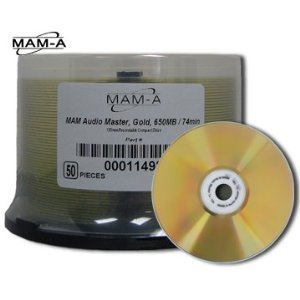 MAM-A 11498: GOLD CD-R No Logo Pro Audio Master