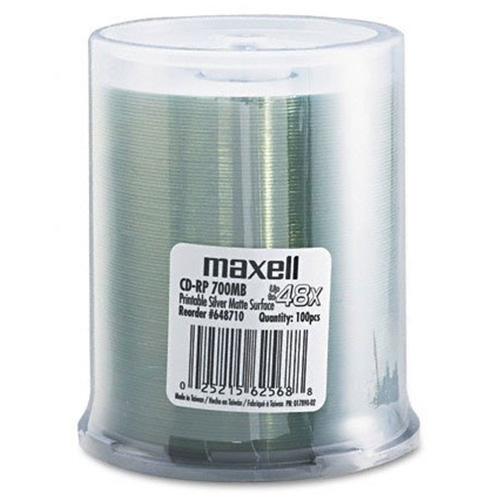 Maxell CDR80 Silver Matte IJP Case 48x