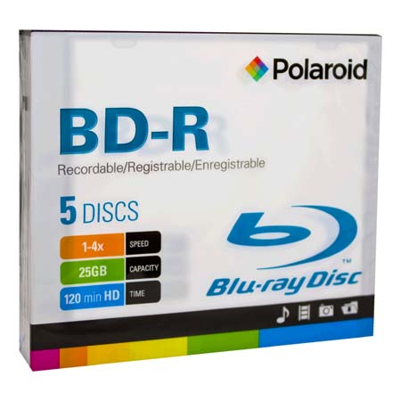 Polaroid Blu-ray 25gb DVD 4x Slim JC