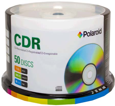 Polaroid CDR80 Branded 52x Spindle of 50