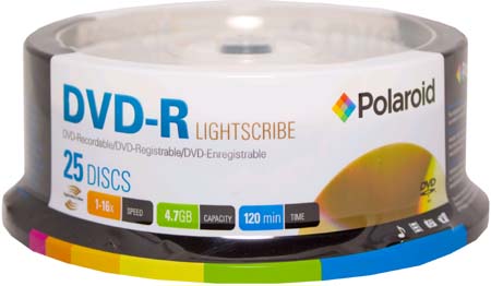 Polaroid DVD-R Lightscribe Print 16x