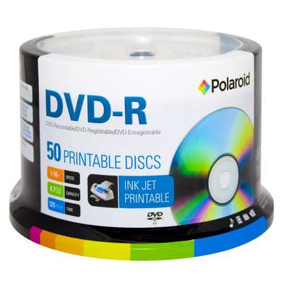 Polaroid DVD-R White IJ Hub Print 16x