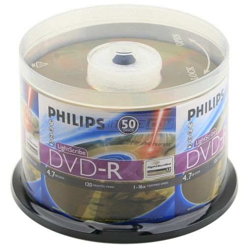 Philips DM4L6B50F/17 DVD-R 16x Lightscribe 