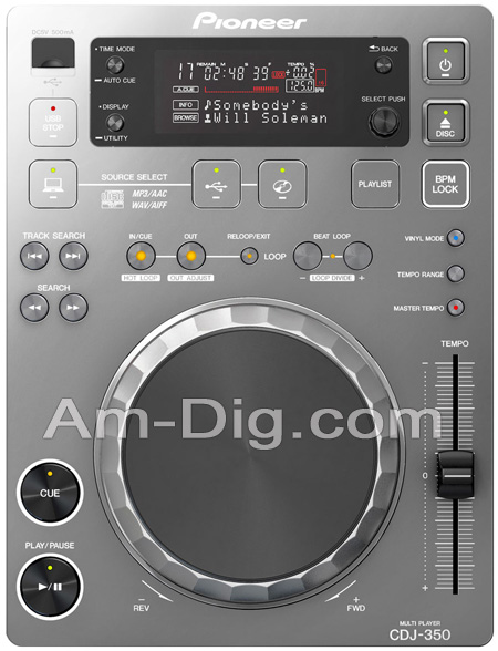 Pioneer CDJ-350-S: Digital Multi Player - Silver