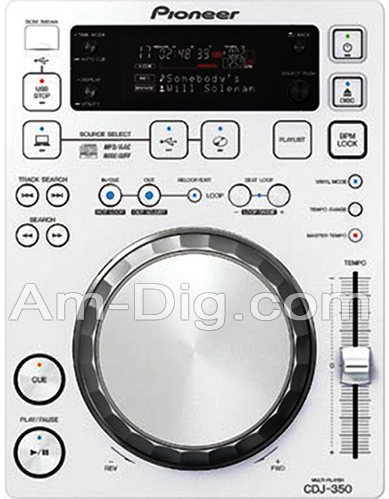 Pioneer CDJ-350-W: Digital Media Player - White