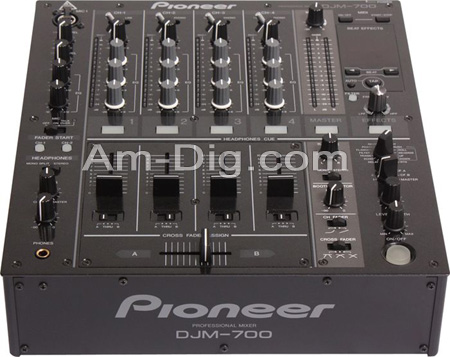 Pioneer DJM-700-K: Pro DJ Mixer - 4 Channel (Black