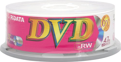 Ridata/Ritek 6x DVD-RW Branded in Cakebox from Am-Dig